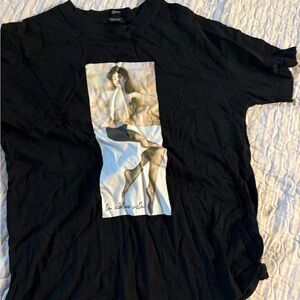 Forever 21 Black Graphic Tee